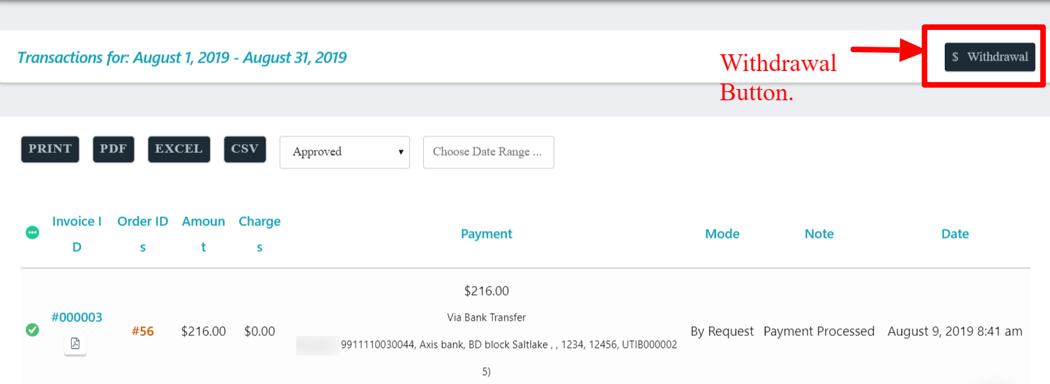 Withdrawal | WCFM Documentation