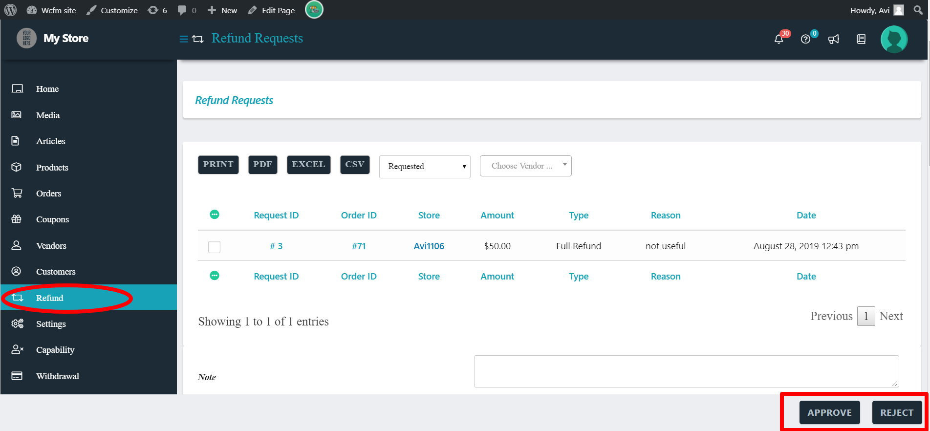 Refund Request | WCFM Documentation
