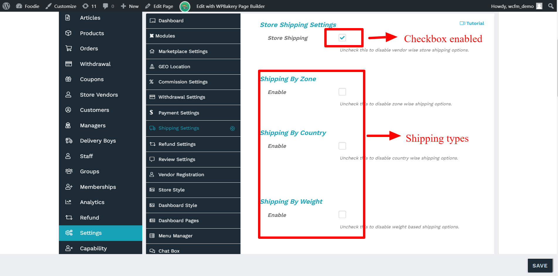 Store Shipping | WCFM Documentation