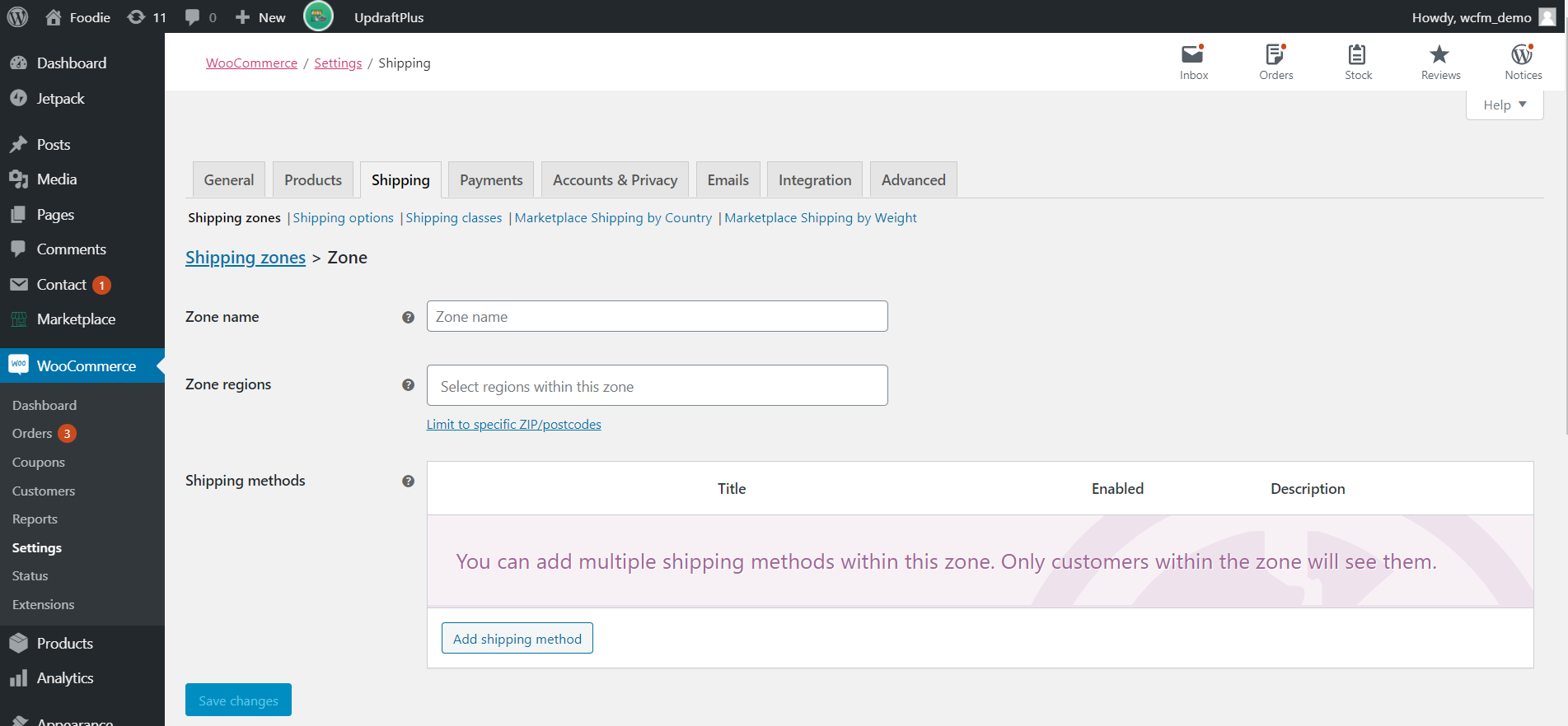 Store Shipping | WCFM Documentation