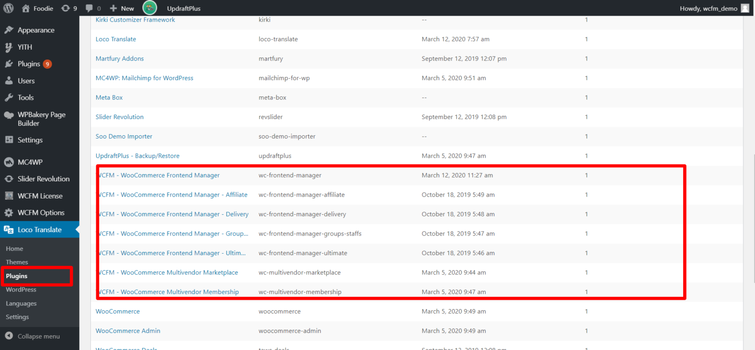 WCFM Translation using Locotranslate plugin | WCFM Documentation
